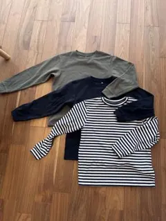 UNIQLO長袖カットソー 3枚セット 140cm