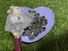 平ロンデル＊ブラック12mm＊12個セット