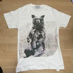 NOMA t.d. クマ グラフィック Tシャツ ホワイト