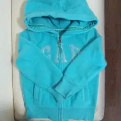 GAP フルジップパーカー フリース 110cm 水色
