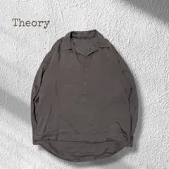 Theory セオリー リネンプルオーバー シャツ スキッパー オーバーサイズのサムネイル