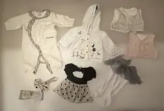 ベビー まとめ売り 50 60 女の子 袴ロンパース