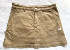 ジャックバニー　 ベージュ スカート JB刺繍　サイズ0