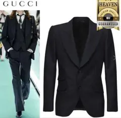 美品　GUCCI ジャケット48サイズ　ブラックのサムネイル