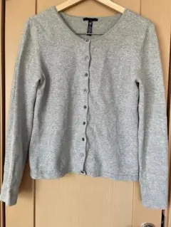 GAP ギャップクルーネックカーディガン　グレー　Mサイズ