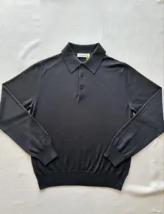 【美品クリーニング済】CRUCIANIクルチアーニニットポロシャツGRAY46