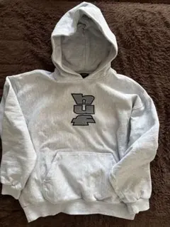 HUF グレー フード付きパーカー M