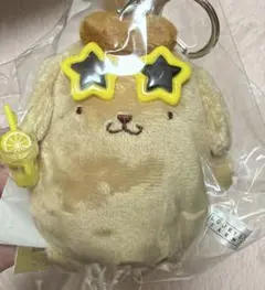 即日発送 ローリーズファーム ポムポムプリン ぬいキーホルダー 日焼け