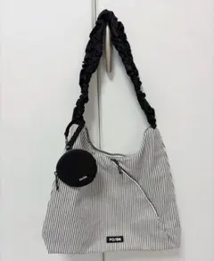 しまむら おなつ コラボバッグ　ストライプ柄のサムネイル
