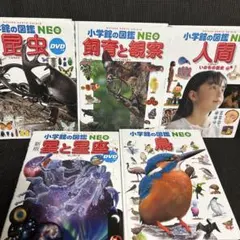 【おまけ付き】小学校の図鑑 NEO セット 昆虫 飼育と観察 人間 星と星座 鳥