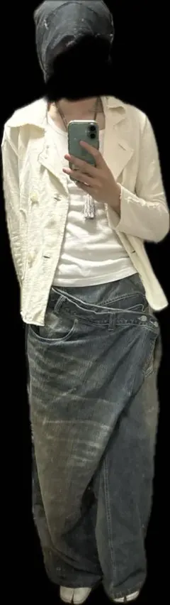 25aw ORIMI OVERLAP BUGGY DENIM PANTS - メルカリ