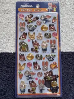 【正規品】ズートピア　ボンボンドロップシール　ディズニー