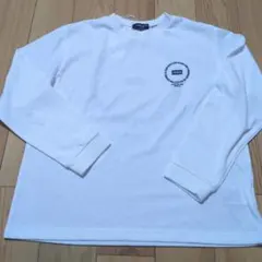 新品☆コムサイズム　白　サークルプリント長袖Tシャツ140㎝