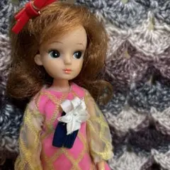 昭和レトロ 初代リカちゃん おへそあり オリジナル衣装「お買物 