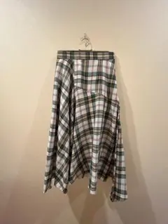 【PAGEBOY】チェック切り替えフレアスカート