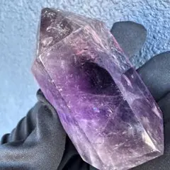 ウルグアイ産 アメジスト 天使の指紋 虹入り クラスター 153g 濃紫 223