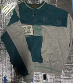 KENZO ケンゾー デザインスウェット ウール ニット トレーナー 日本製 冬