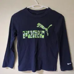PUMA 長袖Tシャツ ネイビー カモフラージュ
