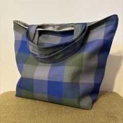 チェック柄ビックトート