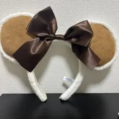 ミッキー耳カチューシャ リボン付き