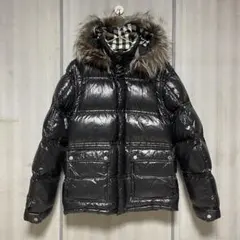 BURBERRY BLACK LABEL ダウンジャケット チェック裏地 L