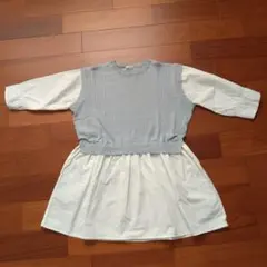 COLZA 重ね着風 ニット トップス Mサイズ
