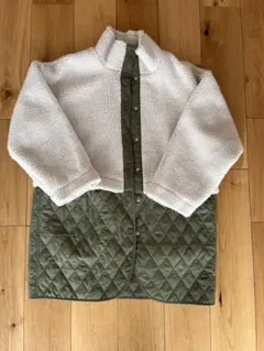 BACK NUMBER ボア・キルティングジャケット M