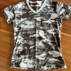 AVIREXストライプタンクトップと迷彩Tシャツセット