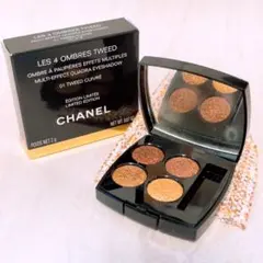 kj☆ほぼ未使用☆ シャネル レキャトルオンブル ツイード 01 アイシャドウ