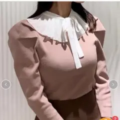 snidel プリーツカラーニットプルオーバー snidel トップス