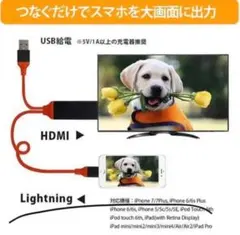 iphoneテレビ接続ケーブル hdmi変換アダプタ 【新品/送料込み】
