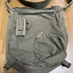 オリーブグリーン キャンバス ショルダーバッグ