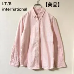 【美品】I.T.'S. international ボタンダウンシャツ ピンクのサムネイル