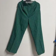 AMERICAN HOLIC 緑 ドット柄スラックス Mサイズ