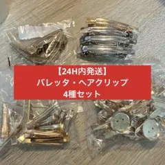 【即日発送】金属製ヘアクリップなど4種類セット