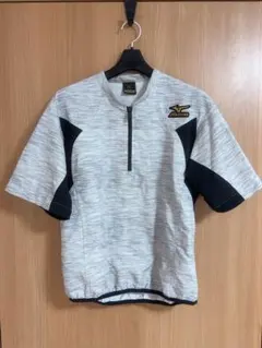 ミズノ プロ ハーフジップ 半袖 トレーニングTシャツ