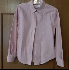 Brooks Brothers 赤と白のストライプ長袖シャツ　M