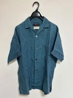 【ヴィンテージ】80s〜 FLAX 半袖 リネン 開襟シャツ リトアニア製 ヴィンテージ】80s〜 FLAX 半袖 リネン 開襟シャツ リトアニア製