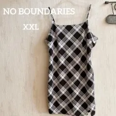 海外古着✨NO BOUNDARIES【XXL】チェック柄 キャミワンピース