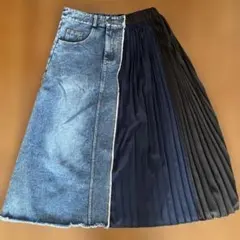 ✨ABITOKYO✨デニムとプリーツのロングスカートのサムネイル