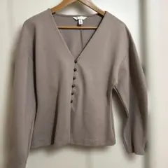 H&M ポンディング素材　カーディガン