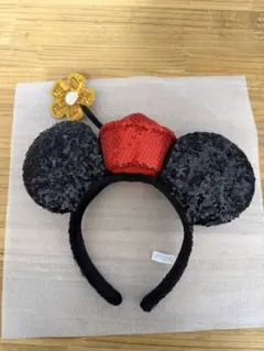 東京ディズニーリゾート ミニーマウス カチューシャスパンコール　チェリーフラワー