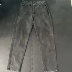Lee ブラック ストレートデニムパンツ
