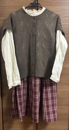 サマンサモスモス　SM2 ブラウス、ベスト、スカートセット