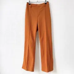 【RETRO GALLERY】カジュアルパンツ(М)ウエストゴム オレンジ