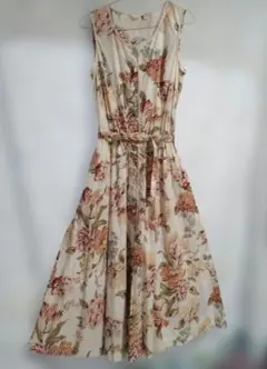 花柄ロングワンピース　インゲボルグ