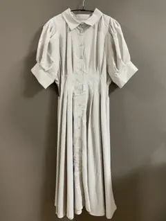 半袖シャツワンピース