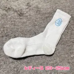 イイダ靴下 佐賀バルーナーズ ロゴ入りソックス レディース 白