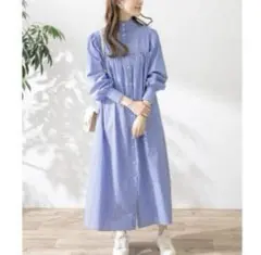 【美品】アーバンリサーチサニーレーベル 2WAYスタンドカラーワンピース