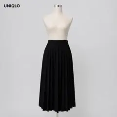 UNIQLO ユニクロ プリーツロングスカート S 黒